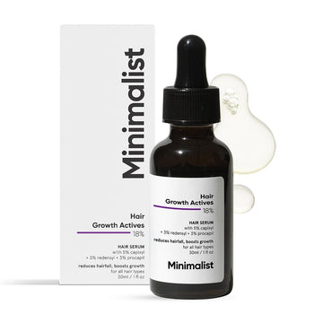 Minimalist Hair Density Serum For Hair Fall & Hair Loss Control | Strenghtens Hair Follicle For New Hair Cycle | With Procapil, Capixyl, Redensyl, Anagain & Baicapil | For Men & Women | 1 Fl Oz