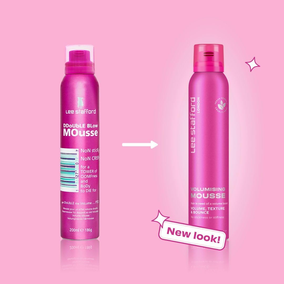 Lee Stafford Volumising Hair Mousse | Styling - Add Volume & Texture to Fine Frizzy Hair, Flexible Body Boosting Foam with Strong Hold, Great for Curly Hair, Mega Root Lift, 200 ml : Amazon.co.uk: Beauty