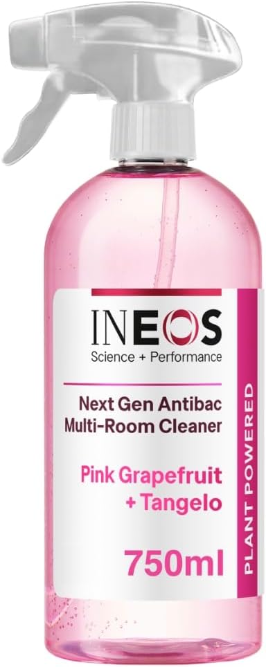 Ineos Next-Gen Cleaning Antibac Spray, 4.5L (750Ml X 6), Multi-Room, Plant Powered, Limescale + Grease Remover, Kills 99.9% Of Bacteria + Viruses, Sea Minerals + Wild Jasmine