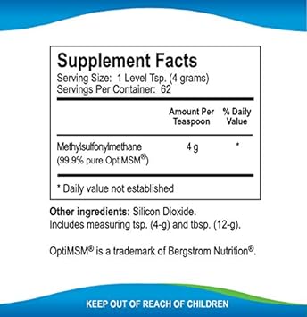 Kala Health Msmpure Fine Powder, 8.8 Oz, Fast Dissolving Organic Sulfu