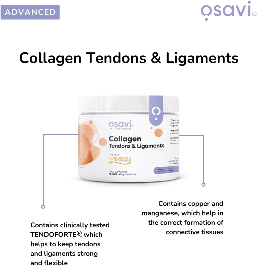 Osavi Collagen Peptides - Tendons & Ligaments - 150.9g : Amazon.co.uk: Health & Personal Care