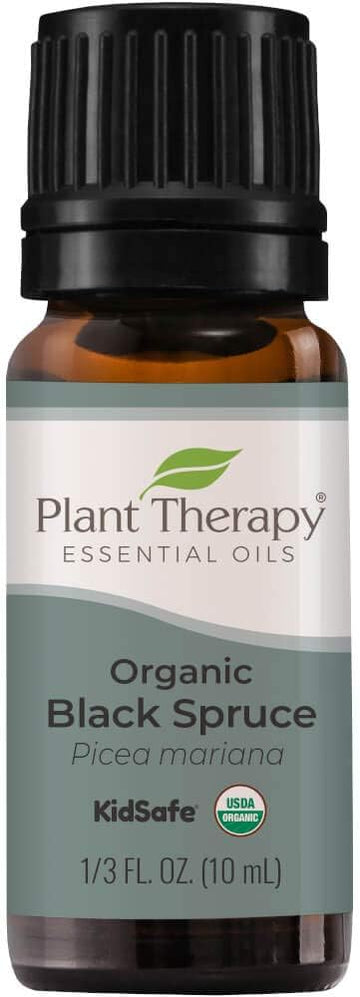 Plant Therapy Organic Black Spruce 10 Ml (1/3 Oz) Essential Oil 100% Pure, Undiluted, Therapeutic Grade