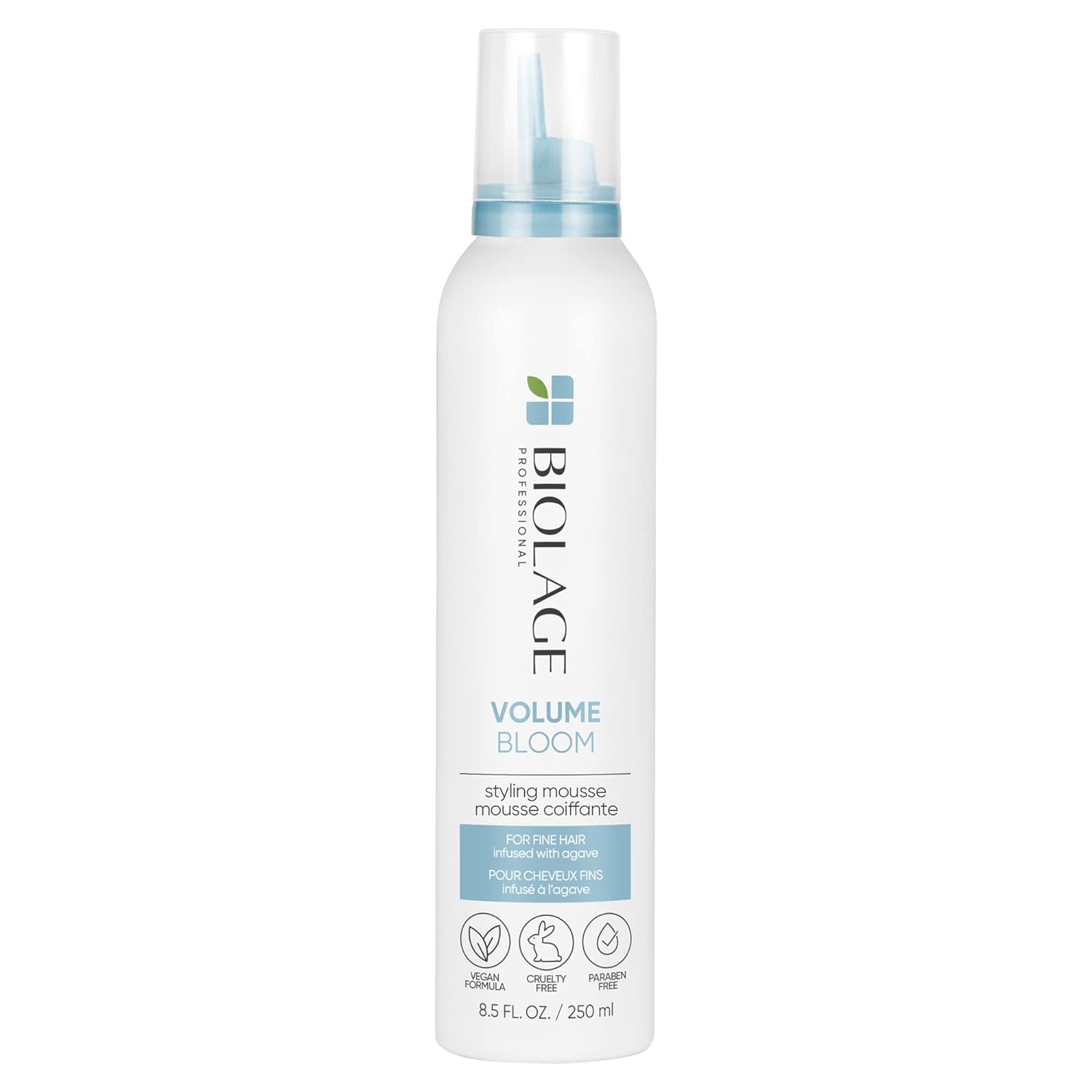 Biolage Styling Whipped Volume Mousse | Provides Body, Control & Shine Leaving Hair With Natural Softness | Medium Hold | Paraben-Free | Vegan | 8.5 Oz. | 8.5 Fl. Oz