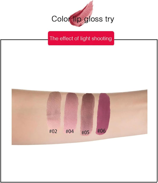 Matte Lipstick Waterproof Long Lasting Moisturizing Lip Stick Sexy Red Pink Velvet Nude Lipsticks Women Cosmetics Lipstick (Transparent)
