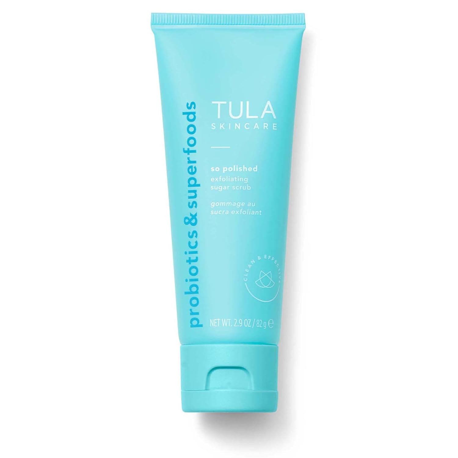 Tula Skin Care So Polished Exfoliating Sugar Scrub - Face Scrub, Gently Exfoliates With Sugar, Papaya, And Probiotic Extracts For A Softer And Radiant-Looking Complexion, 2.9 Oz