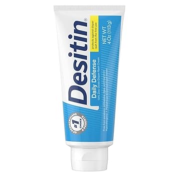 Desitin Daily Defense Diaper Rash Cream with Zinc Oxide 4 oz and 2 oz Bundle Pack