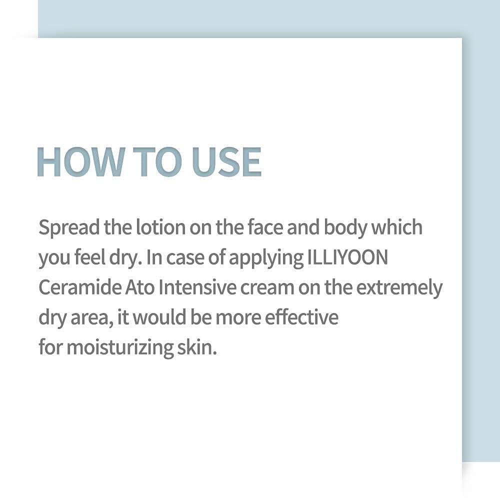Illiyoon Ceramide Ato Concentrate Cream | Moisturizer For Dry & Sensitive Skin, 100Hr Lasting Hydration, For Face & Body, Gentle For Infants, Moisture Barrier Repair, Vegan Certified, 2.53 Fl.Oz. : Beauty & Personal Care