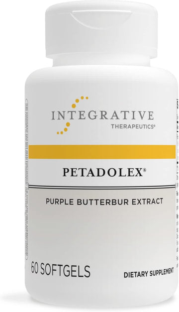 Integrative Therapeutics Petadolex - Purple Butterbur Extract - Dietary Supplement To Support Healthy Blood Vessel Function In The Brain* - Gluten-Free & Dairy-Free Brain Health Support - 60 Softgels