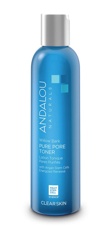 Andalou Naturals Toner Ounces, Willow Bark Pure Pore, 6 Fl Oz