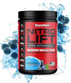 Musclemeds Nitro Lift Blue Slush : Health & Household