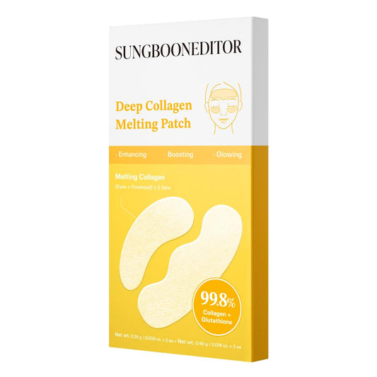 Sungboon Editor Melting Collagen Set (Deep Collagen Melting Patch 6Pcs, Barrier Serum Mist), Real Collagen Care For Puffy Eyes And Neck Wrinkles, Best Gifts For Mom, Christmas Gifts For Women