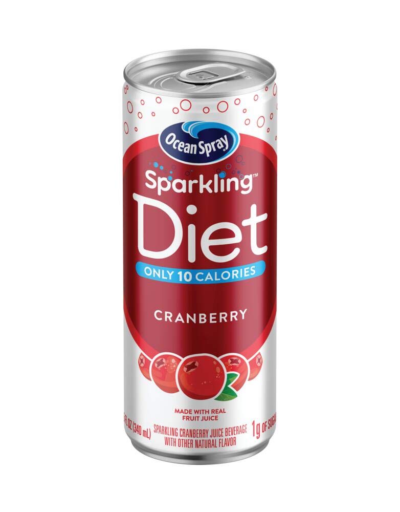 Ocean Spray® Sparkling Diet Cranberry Juice Drink, 11.5 Fl Oz Cans, 4 Count (Pack of 24)