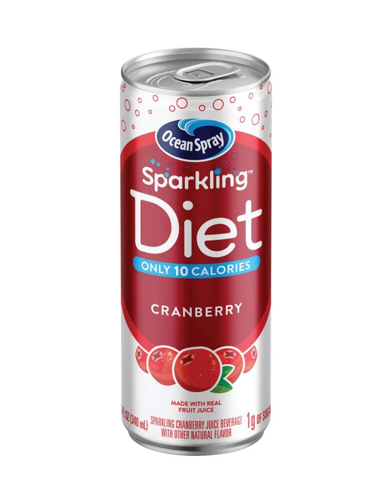 Ocean Spray® Sparkling Diet Cranberry Juice Drink, 11.5 Fl Oz Cans, 4 Count (Pack Of 24)