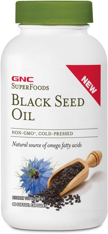 Gnc Superfoods Black Seed Oil, 90 Softgel Capsules