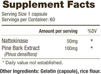 Aidan Products Vein Caps Supplement, Support Healthy Venous Function, Support Circulation With Pine Bark Extract, 60 Capsules : Health & Household