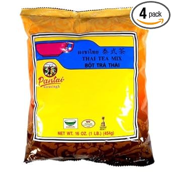 Thai Iced Tea Mix, Traditional Restaurant Style, 16 Oz. (Pack Of 4)