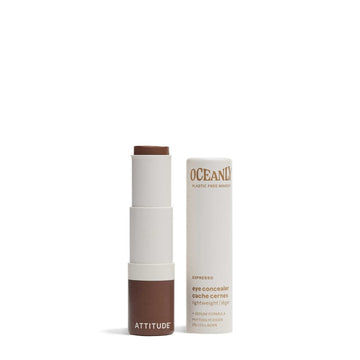 Attitude Oceanly Light Coverage Under Eye Concealer Stick, Titanium Dioxide-Free, Ewg Verified, Plastic-Free, Vegan & Cruelty-Free Makeup, Espresso, 0.2 Ounces