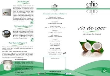Cmd Rio De Coco Lip Balm Soft With Coconut Oil Pack Of 2 (Organic, Vegan, Natural Cosmetic) Coconut Lip Care In Tin