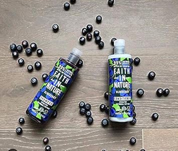Faith In Nature Natural Blueberry Conditioner, Hydrating, Vegan & Cruelty Free, No Sls Or Parabens, For All Hair Types, 400Ml