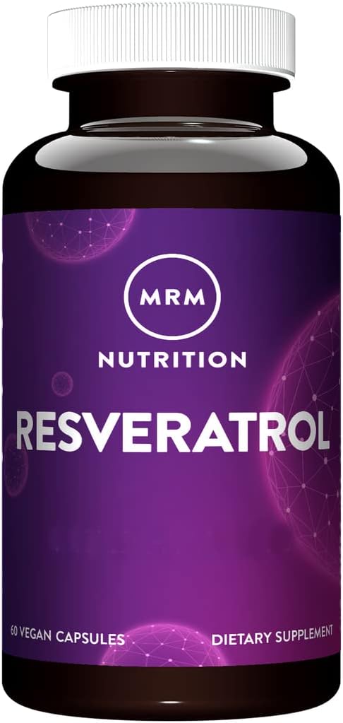 MRM Nutrition Resveratrol | 100mg natural trans-resveratrol | Antioxidant | Gluten-free + vegan | 60 servings