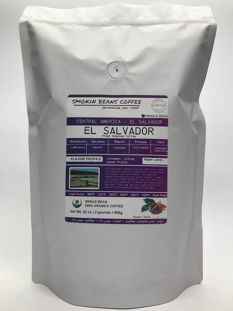 El Salvador (Fresh Roasted Coffee) Arabica Central America Beans Roasted-To-Order Daily Medium Roast Whole Bean We Can Grind Or Provide Lighter Or Darker Roast Upon Request Message At Checkout