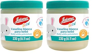Jaloma Baby Petrolatum, Baby Vaseline Moisturizes And Softens Baby Skin, 8.11 Oz Jar (Pack Of 2)