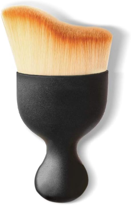 Foundation Makeup Brush Kabuki Foundation Brushes Wave-Shaped Top Cruelty Free Powder Brush Perfect For Blending Liquid Foundation Cream Powder Cosmetics Makeup Brush With Bonus Protective Case