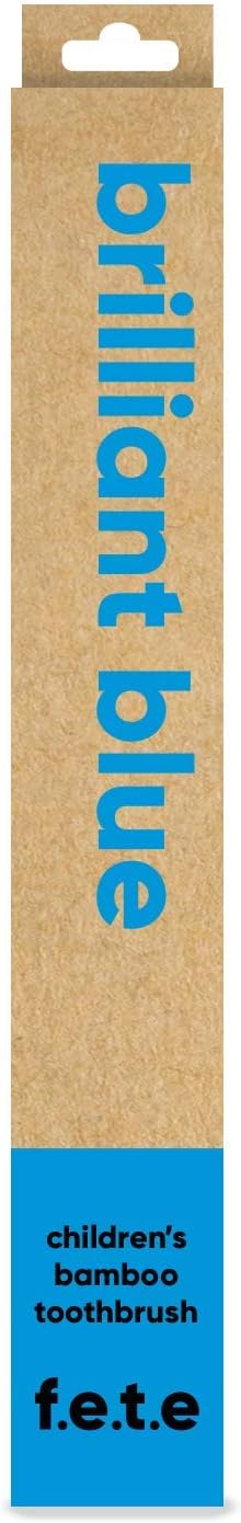 f.e.t.e | Brilliant Blue Children's Bamboo Toothbrush | Biodegradable & Compostable Handle | Recyclable Soft Bristles | Sustainable | Vegan : Amazon.co.uk: Health & Personal Care