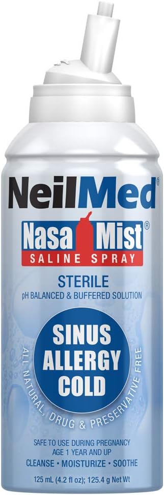 Neilmed Nasamist Saline Spray, 4.2 Fluid Ounce