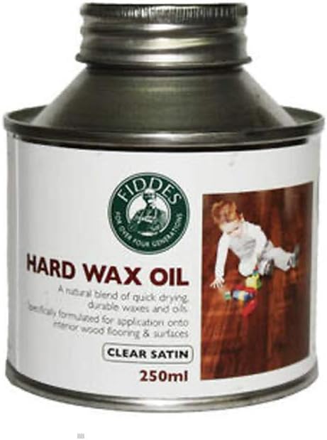 Fiddes Hard Wax Wood Oil - Clear Satin 250ml : Health & Household