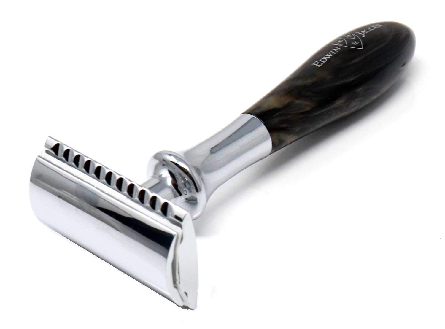 Edwin Jagger Plaza Range Traditional Safety Razor (Marble) : Beauty & Personal Care