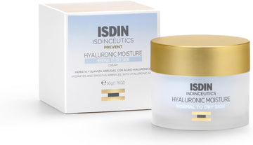 ISDIN Isdinceutics Hyaluronic Moisture Cream (Normal/Dry Skin) 50ml | Lightweight hyaluronic acid facial cream for normal to dry skin