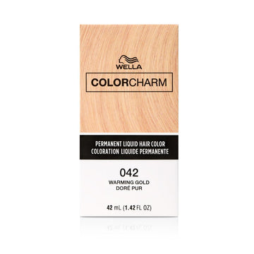 Colorcharm Permanent Liquid Hair Color For Gray Coverage| 42 Gold | 1.4 Fl Oz