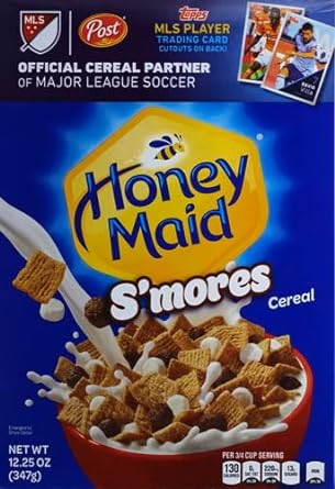 Post, Honey Maid, Breakfast Cereal, S'Mores Chocolatey Marshmallow Graham Cracker, 12.25 Oz