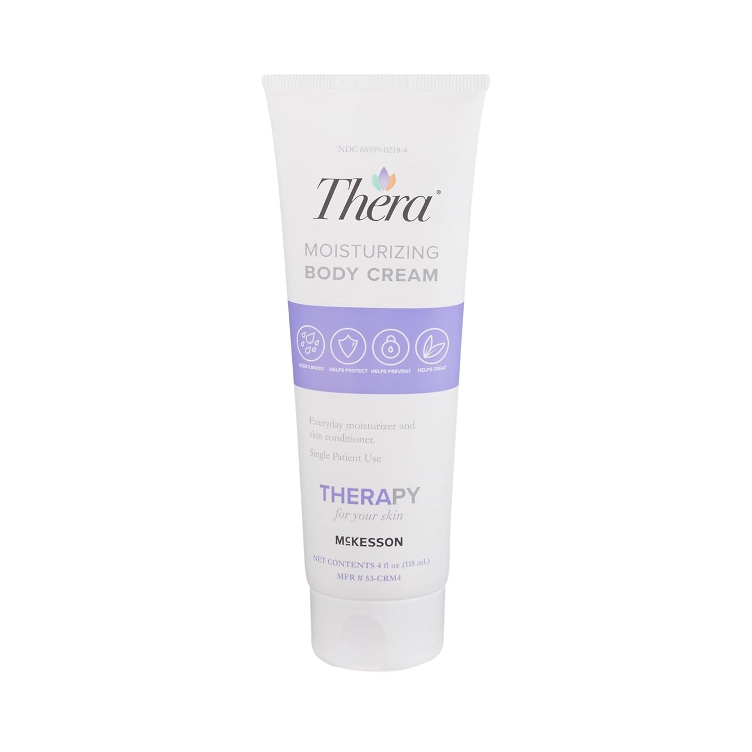 Thera Moisturizing Hand And Body Cream - Hydrating Lotion For Chapped, Fragile Skin - Lavender Scent, 4 Oz, 1 Count