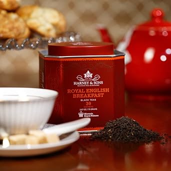 Harney And Sons Royal English Breakfast, Black 30 Sachets Per Tin - Pack Of 2