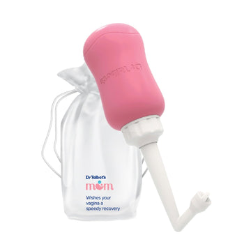 Dr. Talbot's Mom Postpartum Peri Bottle with Hygienic Spout Cover - 12.2 Fl Oz/360 ML Capacity - Postpartum Essentials - Hospital Delivery and Labor Bag Essentials - Perineal and After Birth Recovery