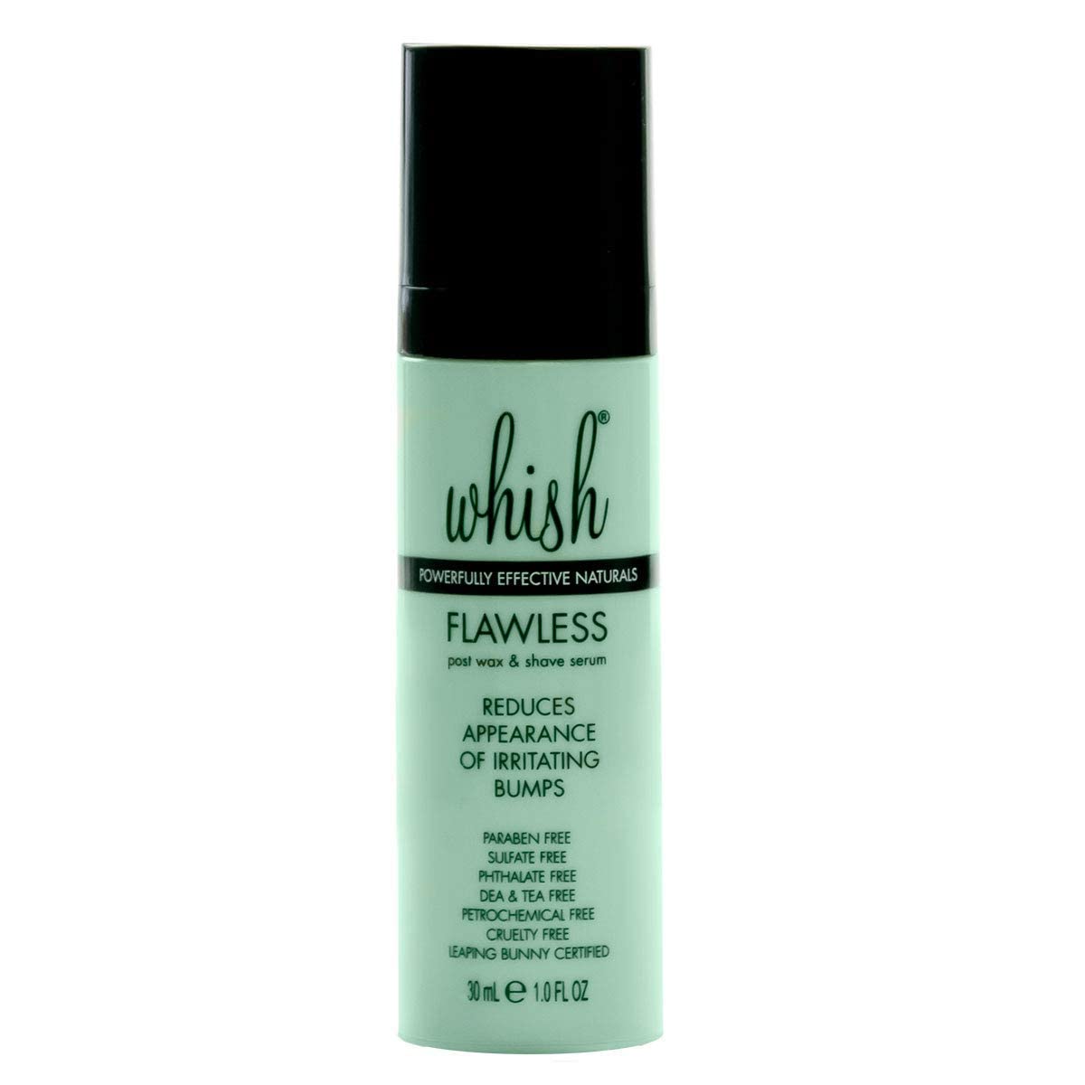 Whish Flawless Post Wax & Shave Serum - Ingrown Hair Treatment For Men And Women - Calming Aftershave Oil For Razor, Wax, & Laser Bumps - With Aloe & Salicylic Acid - Paraben & Sulfate Free - 1 Oz