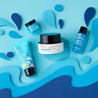 Belif Aqua Bomb Dive Into Hydration Set | Korean Skin Care | Korean Moisturizer | Makeup Remover | Korean Toner | Eye Cream | Value Set | Gift Set | Aqua Bomb, Cleansing Balm, Hydrating Toner,Eye Bomb