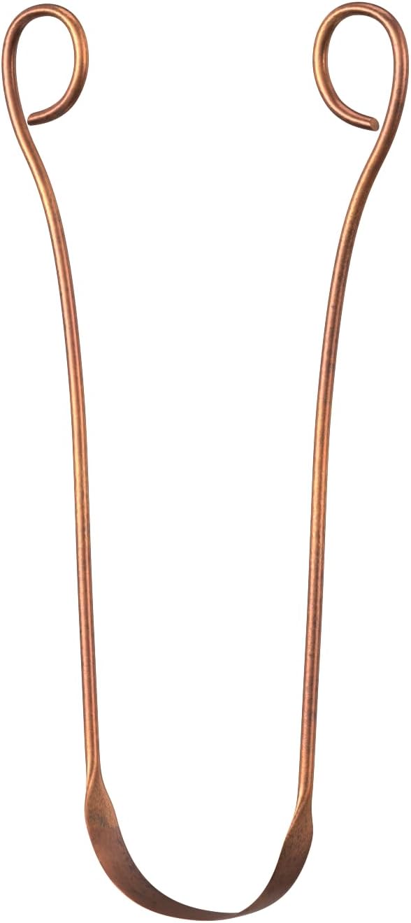 Isabella'S Clearly 100% Pure Copper Tongue Scraper | Ayurvedic Metal Tongue Cleaner, Bpa Free, For Adults And Kids | Natural Oral Care For Fresh Breath And Improved Oral Hygiene