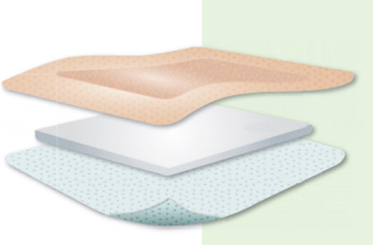 Kliniderm Foam Silicone Border Square Dressing, 7.5 X 7.5 Cm