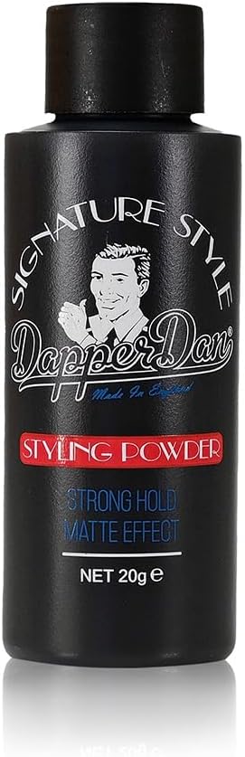 Dapper Dan Signature Style Styling Powder, Easy Application Hair Texture Powder For Men, Provides A Strong Matte Hold, Thickening And Voluminous Finish, Unscented, 20G