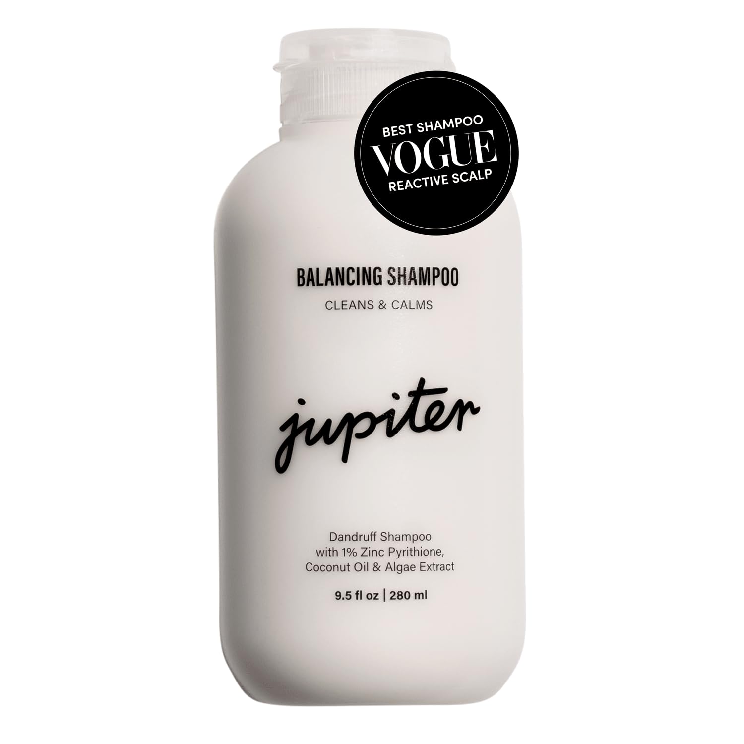 Jupiter Shampoo For Women & Men - Physician-Formulated For Flaky, Itchy, Oily, Dry Scalp - Vegan, Sulfate-Free, Color-Safe, Zinc-Enriched Anti-Dandruff Treatment - 9.5 Fl. Oz