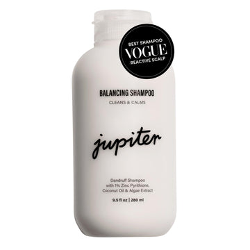 Jupiter Shampoo For Women & Men - Physician-Formulated For Flaky, Itchy, Oily, Dry Scalp - Vegan, Sulfate-Free, Color-Safe, Zinc-Enriched Anti-Dandruff Treatment - 9.5 Fl. Oz