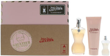 Jean Paul Gaultier Classique 3 Piece Gift Set: Eau De Toilette 50Ml - Eau De Toilette 6Ml - Body Lotion 75Ml