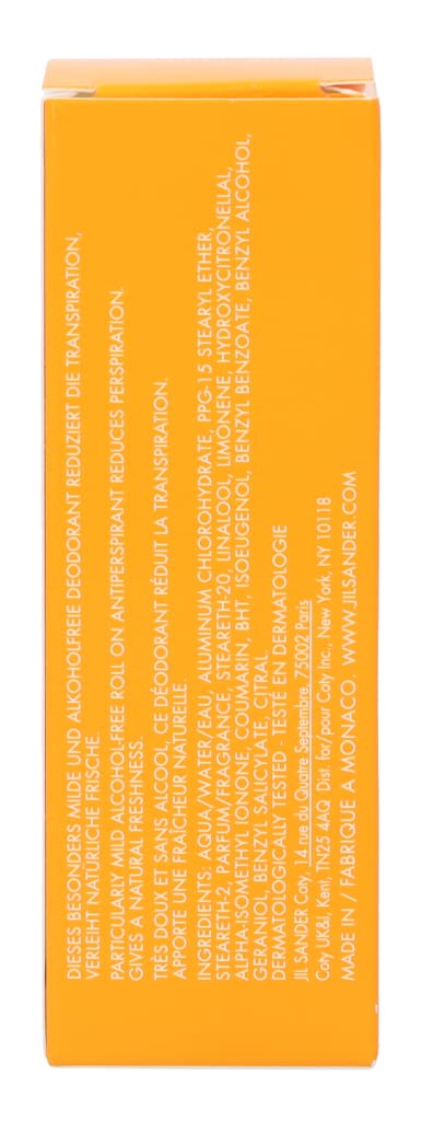 Jil Sander - Sun For Women - 50Ml Deo Roll On - Antipersipant : Beauty & Personal Care