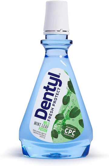 Dentyl Fresh Protect Cpc Mouthwash, Alcohol Free Oral Rinse For Adults & Kids 6 Years+, Mild Mint Leaf, 500 Ml
