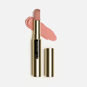 Mirenesse French Kiss Velvet Matte Lipstick In Nude Beige Shade, Hydrating Velvet Matte Finish With Vitamin C + Vitamin E, Vegan And Toxin Free, 1 .07 Oz