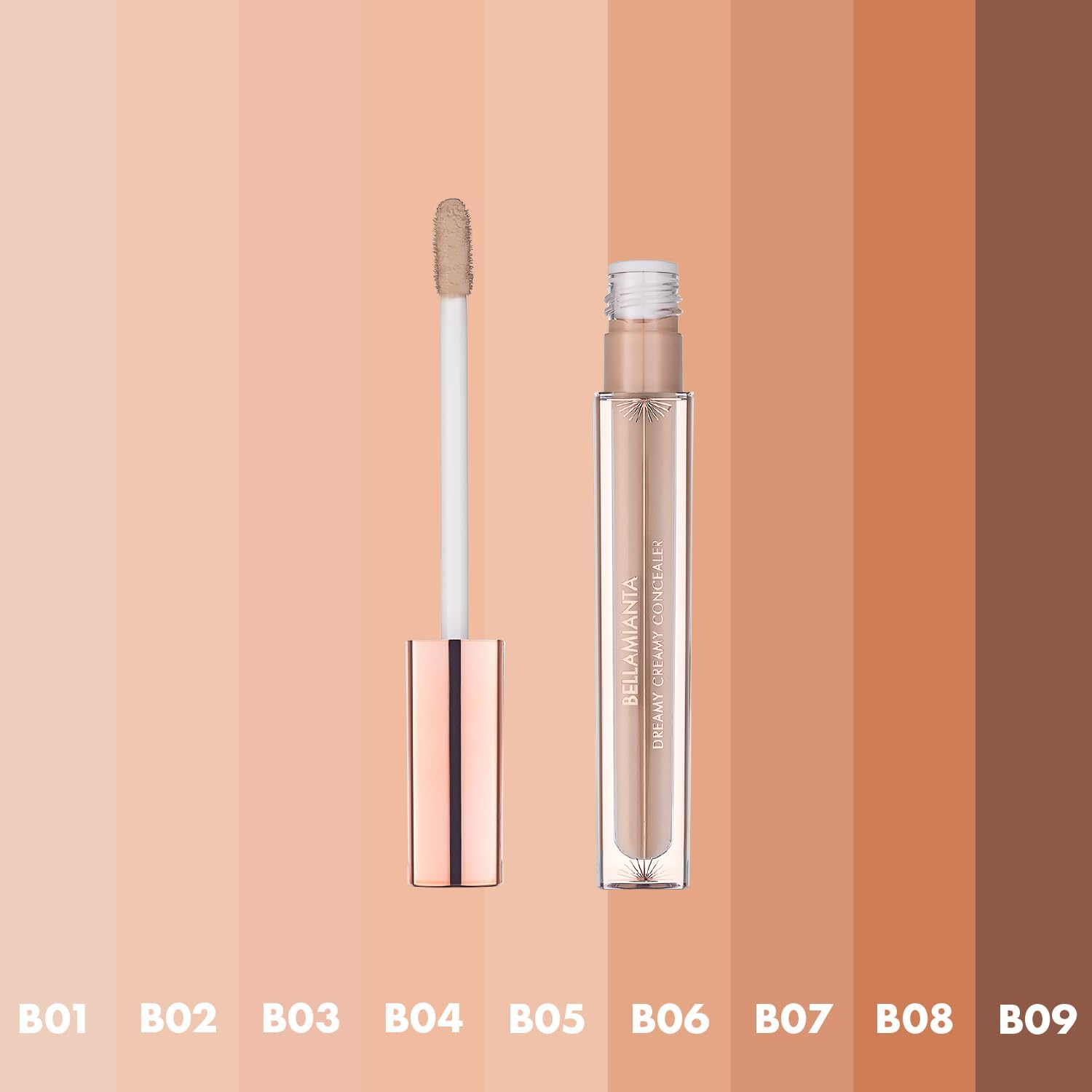 Bellamianta Dreamy Creamy Concealer - Long Lasting, Full Coverage with Natural Finish - Under Eye Concealer for Dark Circles & Blemishes - Hydrating Formula & Easy to Apply : Amazon.co.uk: Beauty