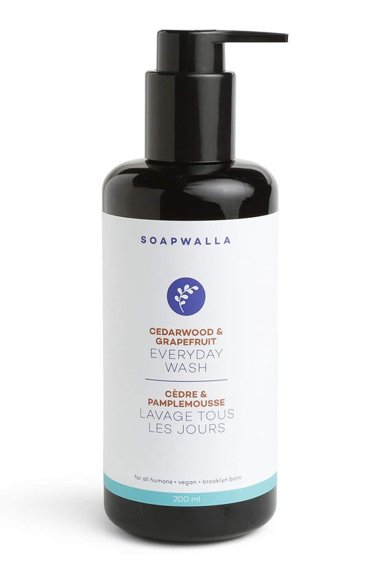 Soapwalla - Organic Cedarwood & Grapefruit Everyday Wash | Natural, Clean Beauty (6.76 Oz | 200 Ml) : Beauty & Personal Care